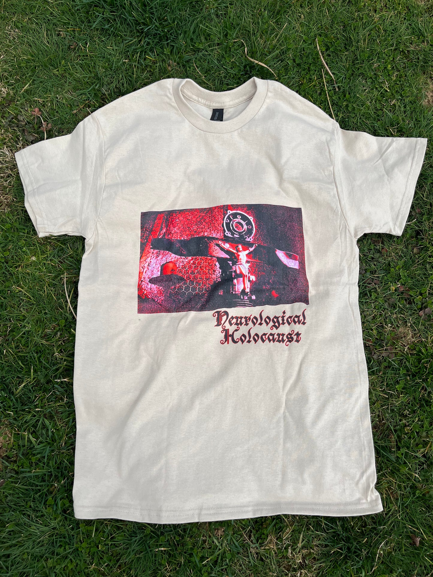 Lawnmower Man Crucifix Tee-Shirt